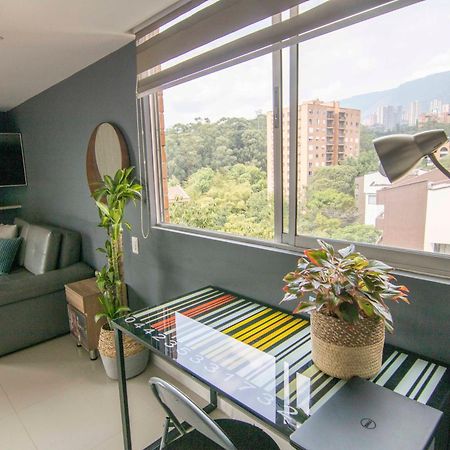 麦德林Loft Moderno En El Poblado Con Vista Y Parqueadero Mio Lofts公寓 外观 照片