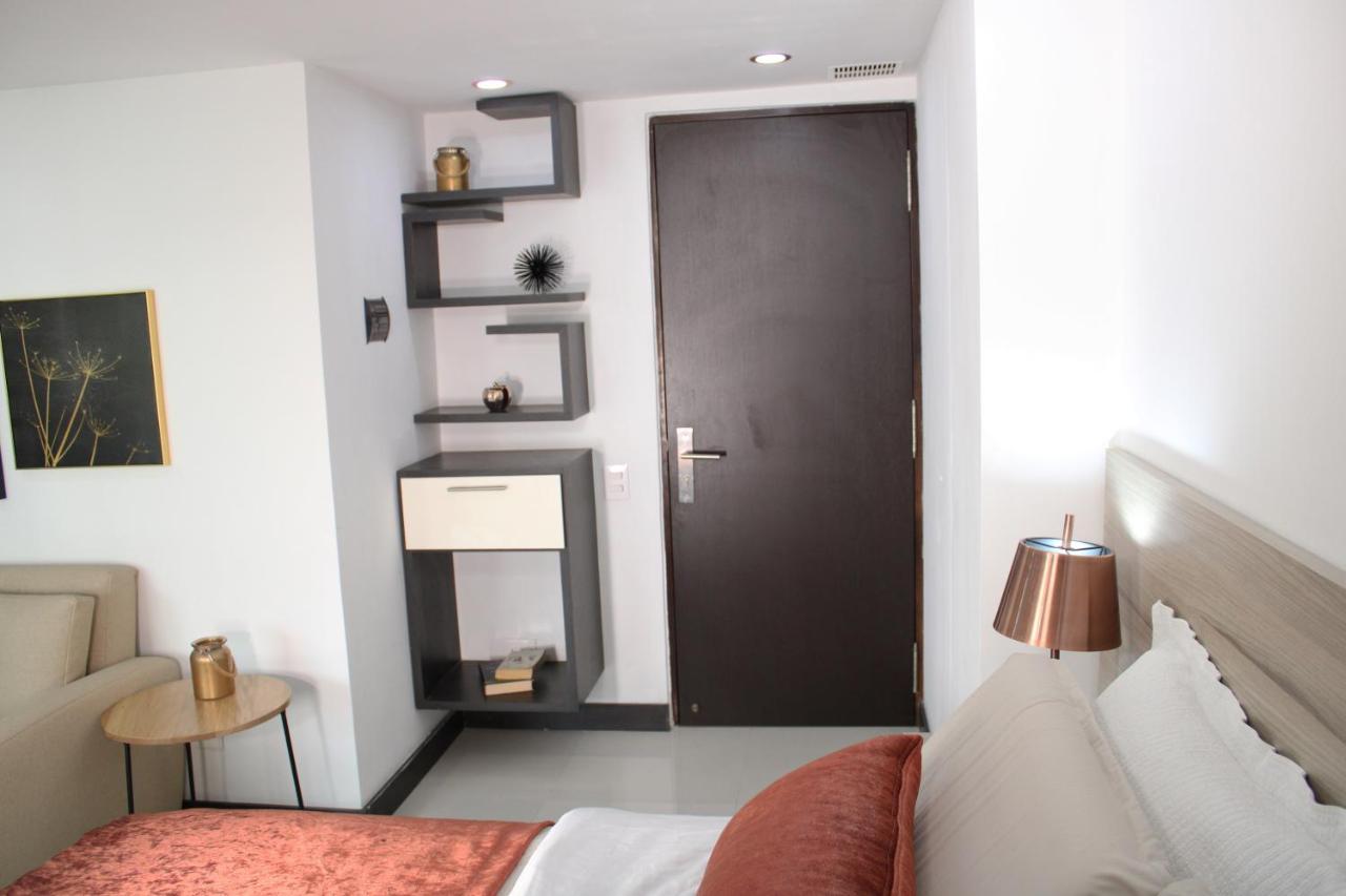 麦德林Loft Moderno En El Poblado Con Vista Y Parqueadero Mio Lofts公寓 外观 照片